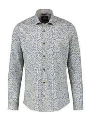 LERROS Langarmhemd Poplin-Stretchhemd mit AOP 