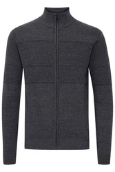 11 Project Strickjacke PRYannik Dunkelgrau/Hellgrau/Grau/Dunkelblau