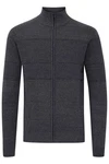 11 Project Strickjacke PRYannik Dunkelgrau/Hellgrau/Grau/Dunkelblau
