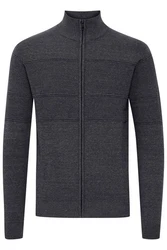11 Project Strickjacke PRYannik Dunkelgrau/Hellgrau/Grau/Dunkelblau
