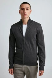 11 Project Strickjacke PRMelker Dunkelgrau/Grau/Hellgrau