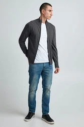 11 Project Strickjacke PRMelker Dunkelgrau/Grau/Hellgrau