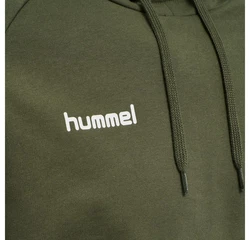 hummel Sweater Go Cotton Hoody Kapuzenpullover Dunkelgrün
