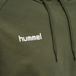 hummel Sweater Go Cotton Hoody Kapuzenpullover Dunkelgrün