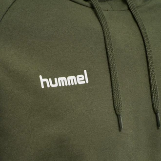 hummel Sweater Go Cotton Hoody Kapuzenpullover Dunkelgrün