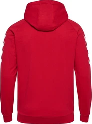 hummel Sweater Go Cotton Hoody Kapuzenpullover Rot/Dunkelrot