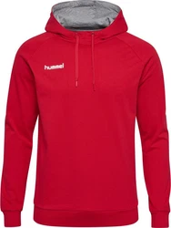 hummel Sweater Go Cotton Hoody Kapuzenpullover Rot/Dunkelrot