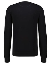 Gant Strickpullover R-Neck COTTON PIQUE C-NECK Dunkelblau/Schwarz