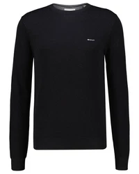 Gant Strickpullover R-Neck COTTON PIQUE C-NECK Dunkelblau/Schwarz