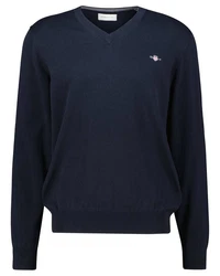 Gant Strickpullover CLASSIC COTTON V-NECK blau