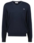 Gant Strickpullover CLASSIC COTTON V-NECK blau
