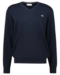 Gant Strickpullover CLASSIC COTTON V-NECK blau