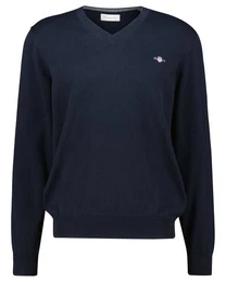 Strickpullover Herren Strickpullover CLASSIC COTTON V-NECK (1-tlg)