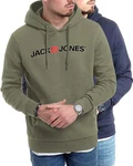 Jack & Jones Kapuzensweatshirt Hoodie mit Printdruck Dunkelgrün/Grün Jack & Jones Kapuzensweatshirt Hoodie mit Printdruck Dunkelgrün/Grün