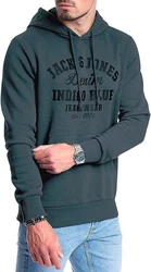 Jack & Jones Kapuzensweatshirt Hoodie mit Printdruck Grün/Khaki/Dunkelgrün/Grau/Hellgrün/Hellgrau