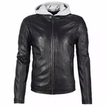 Gipsy by Mauritius Lederjacke Rylo LAKEV Schwarz/Dunkelgrün/Dunkelgrau/Grau