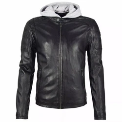 Gipsy by Mauritius Lederjacke Rylo LAKEV Schwarz/Dunkelgrün/Dunkelgrau/Grau