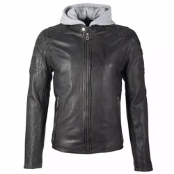 Gipsy by Mauritius Lederjacke Rylo LAKEV Dunkelgrau/Grau/Schwarz/Dunkelgrün