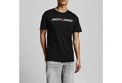 Jack & Jones T-Shirt 2er Pack Logo Tee Crew Neck Schwarz/Beige