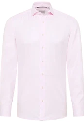Eterna Langarmhemd SLIM FIT NON IRON Rosa/Lila