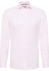 Eterna Langarmhemd SLIM FIT NON IRON Rosa/Lila