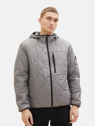 TOM TAILOR DENIM Jacke grau/schwarz