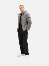 TOM TAILOR DENIM Jacke grau/schwarz