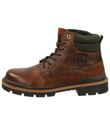 Pantofola d'Oro Stiefelette Leder Schnürstiefelette Braun/Beige