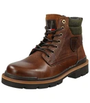 Pantofola d'Oro Stiefelette Leder Schnürstiefelette Braun/Beige