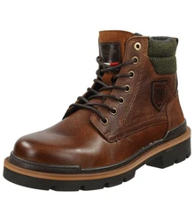 Pantofola d'Oro Stiefelette Leder Schnürstiefelette Braun/Beige
