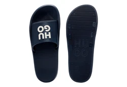 HUGO Nil Slid Badepantolette Dunkelblau/Blau