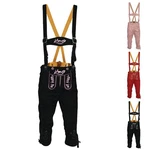 German Wear Trachtenlederhose GW1400 Damen Lederhose Trachtenhose Rosa/Schwarz/Lila/Gold