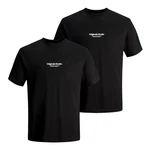 Jack & Jones T-Shirt 2er Pack Jorvesterbro Tee SS Crew Neck Schwarz