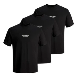 Jack & Jones T-Shirt Jorvesterbro Tee SS Crew Neck Schwarz