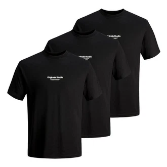 Jack & Jones T-Shirt Jorvesterbro Tee SS Crew Neck Schwarz Jack & Jones T-Shirt Jorvesterbro Tee SS Crew Neck Schwarz