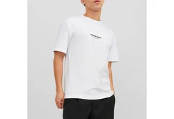 Jack & Jones T-Shirt JORVESTERBRO TEE SS CREW NECK NOOS Weiß/Beige/Creme