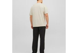 Jack & Jones T-Shirt Jorvesterbro Tee SS Crew Neck Beige/Weiß/Khaki/Braun