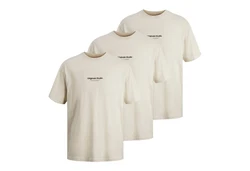 Jack & Jones T-Shirt Jorvesterbro Tee SS Crew Neck Beige/Weiß/Khaki/Braun