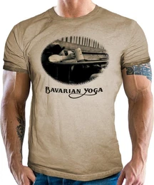 Trachtenshirt fr Bayern und Trachten Fans: Bavarian Yoga