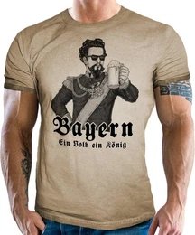 Trachtenshirt fr echte Bayern und Trachten Fans: EIN Volk EIN Knig
