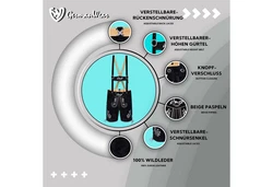 German Wear Trachtenlederhose GW721 Schwarz