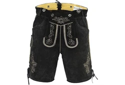 German Wear Trachtenlederhose GW720 Dunkelgrün/Khaki/Schwarz/Beige/Lila