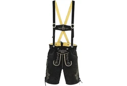 German Wear Trachtenlederhose GW720 Dunkelgrün/Khaki/Schwarz/Beige/Lila