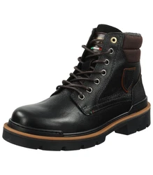 Pantofola d'Oro Stiefelette Leder Schnürstiefelette Schwarz/Braun/Dunkelbraun