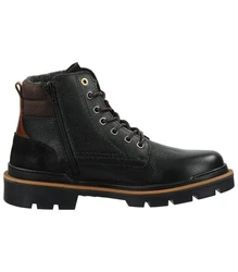 Pantofola d'Oro Stiefelette Leder Schnürstiefelette Schwarz/Braun/Dunkelbraun