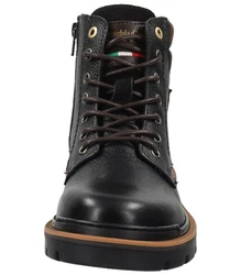 Pantofola d'Oro Stiefelette Leder Schnürstiefelette Schwarz/Braun/Dunkelbraun