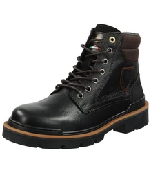 Pantofola d'Oro Stiefelette Leder Schnürstiefelette Schwarz/Braun/Dunkelbraun