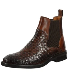 Stiefelette Leder/Textil Stiefelette