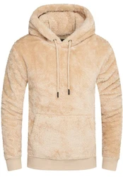behype Kapuzensweatshirt HOOD Beige/Braun/Gelb