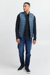 BLEND Weste 'Romsey' Hellblau/Blau/Dunkelblau